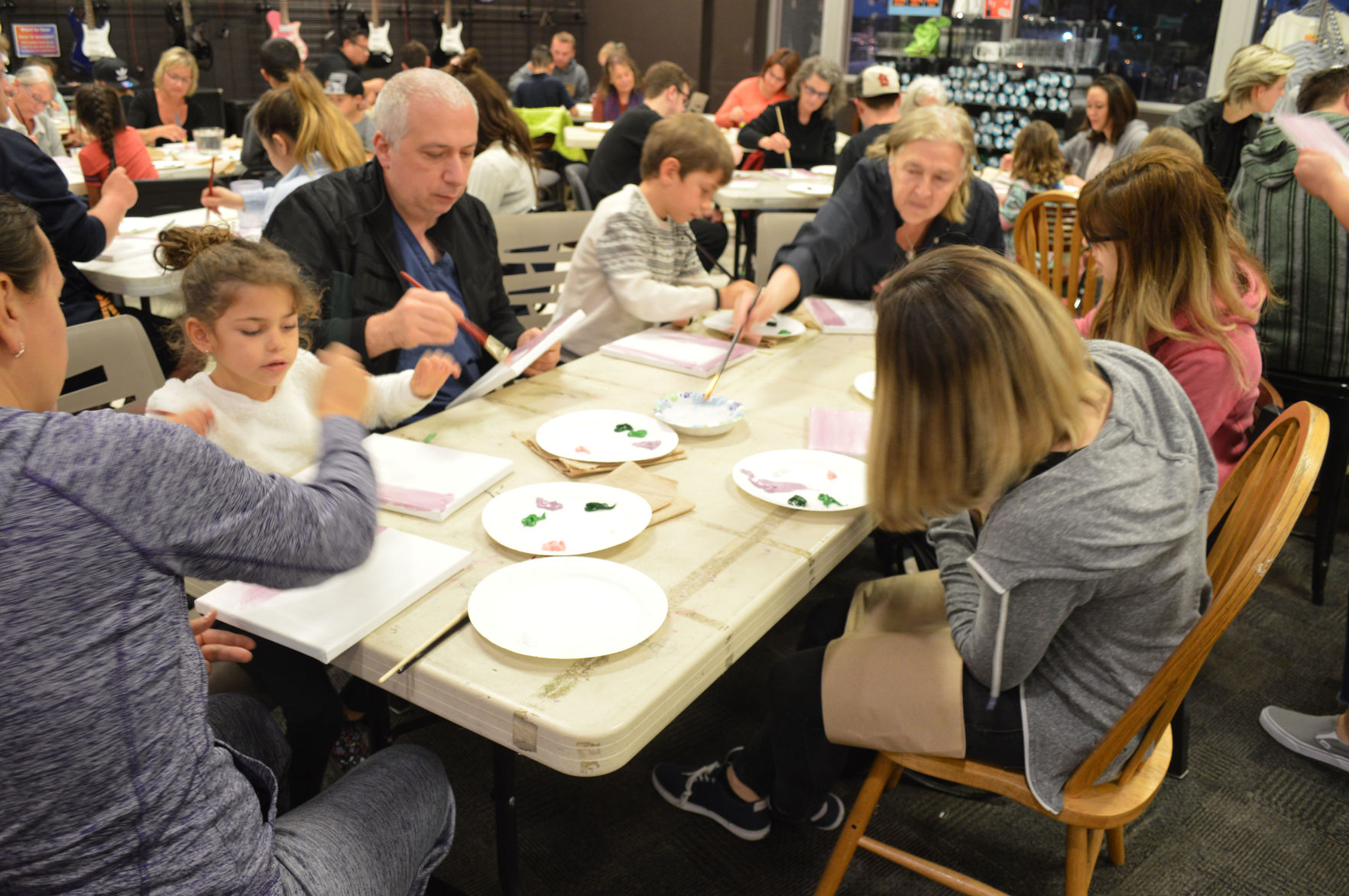 Paint nite at Bookmans offers fun and art for all